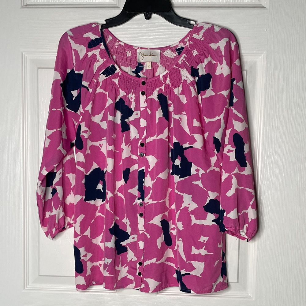 Yumi Kim Floral Button Down Blouse